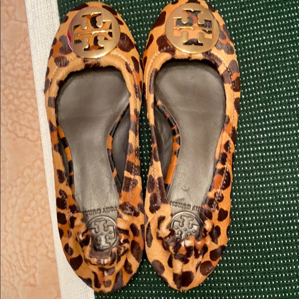 Tory Burch calf hair flats
